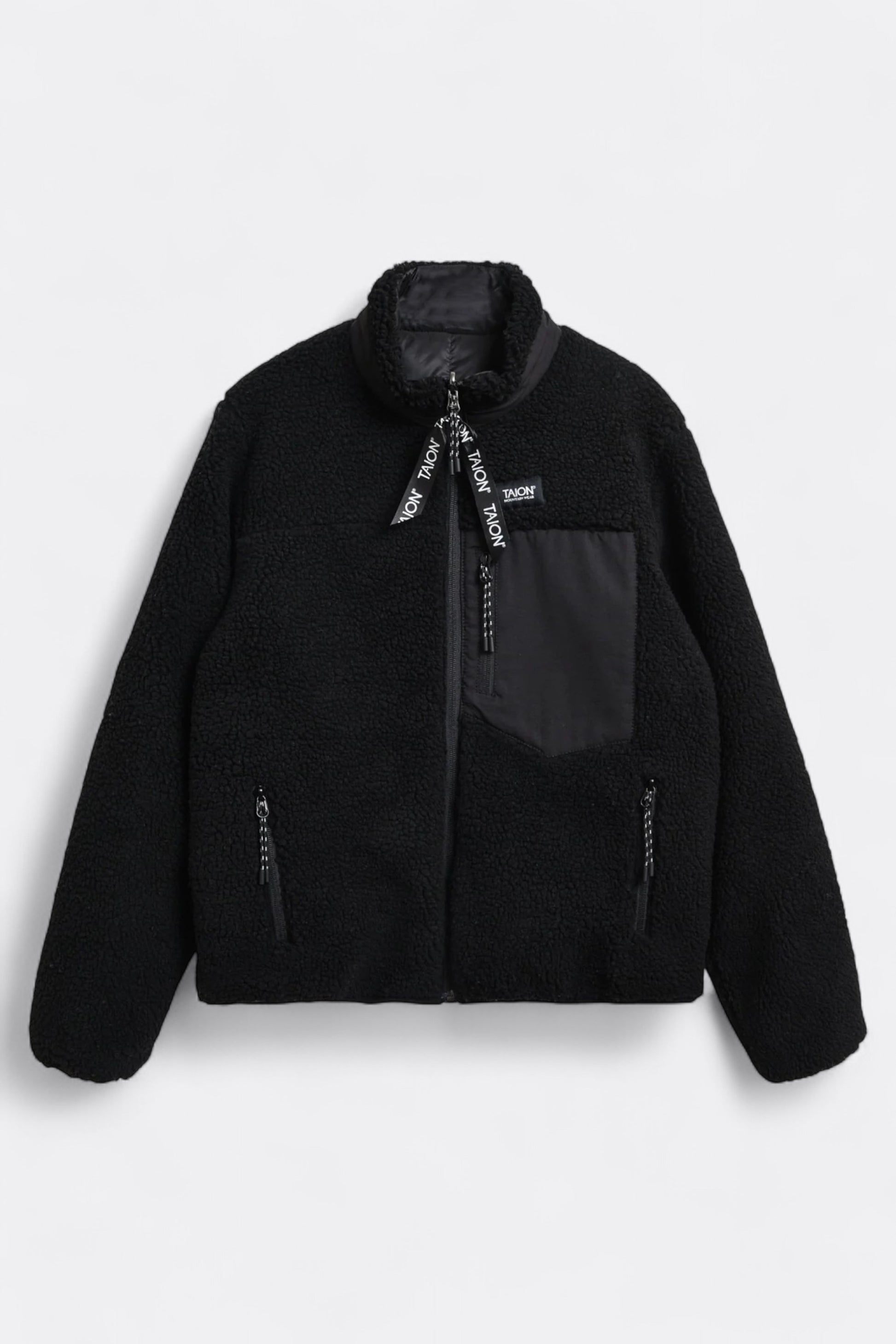 Taion - Down × Boa Reversible Down Vest (Black / Black)