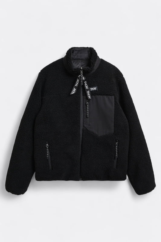 Taion - Down × Boa Reversible Down Vest (Black / Black)