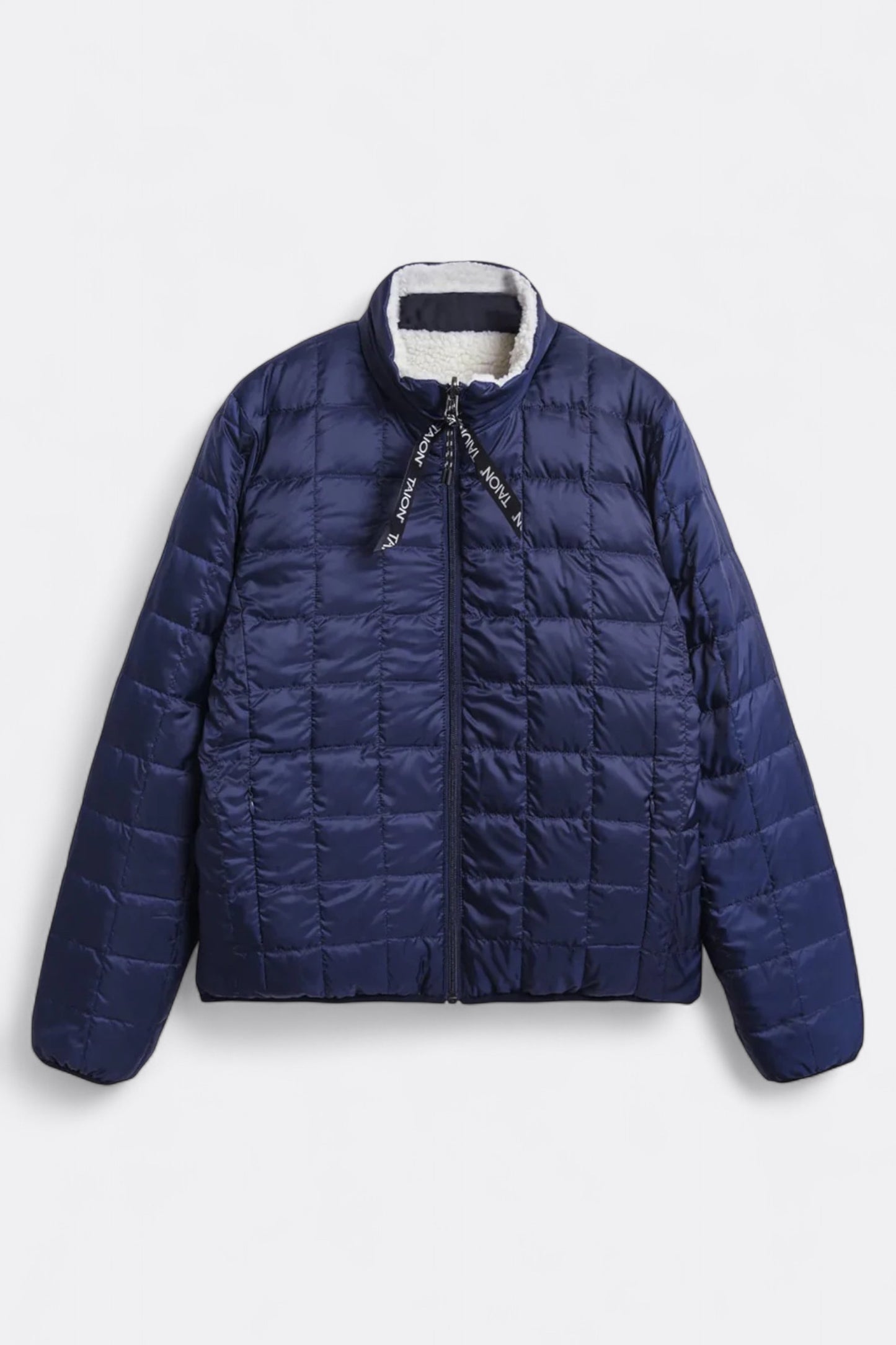 Taion - Down × Boa Reversible Down Vest (Navy / Ivory)