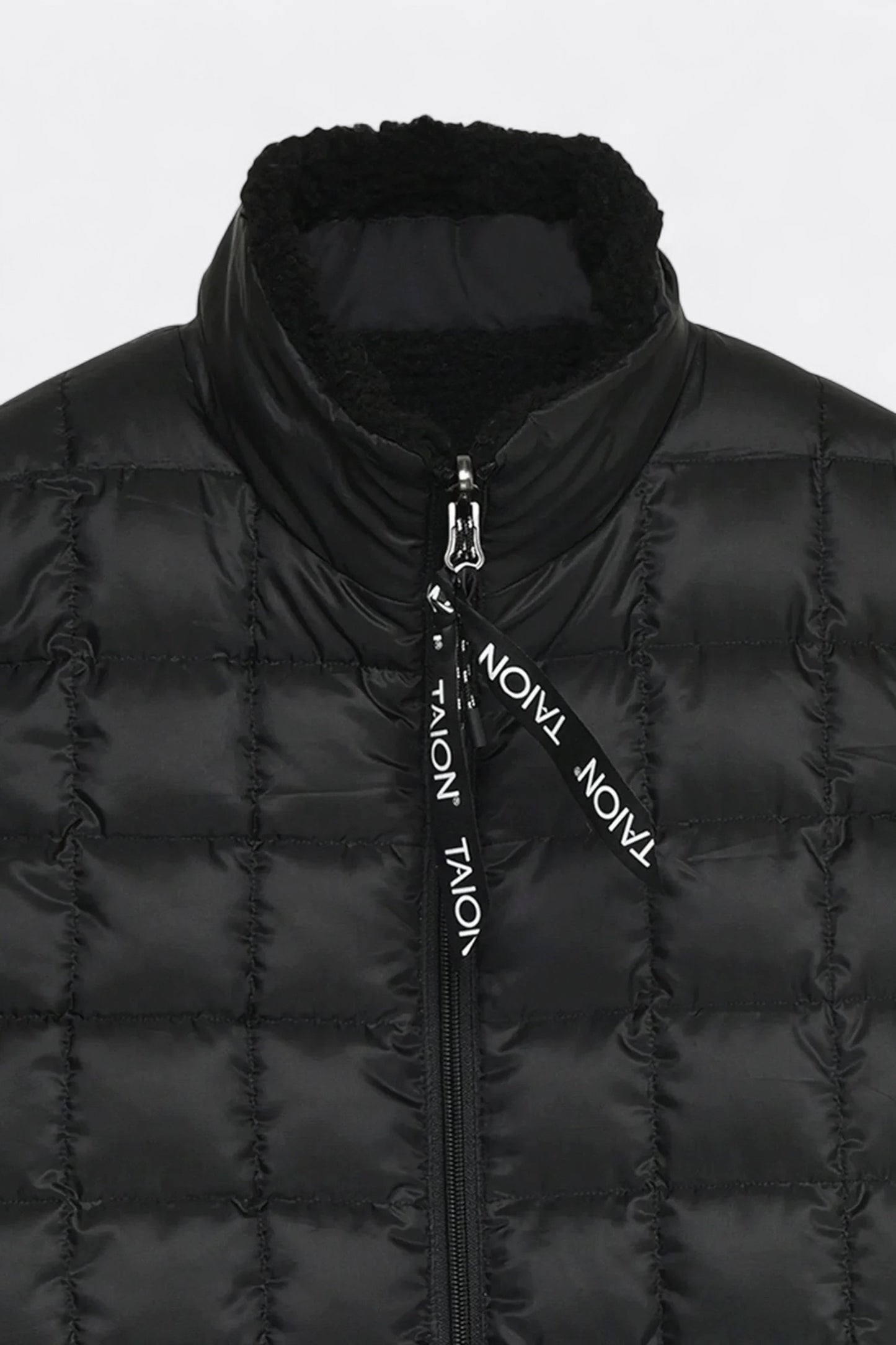 Taion - Down × Boa Reversible Down Vest (Navy / Ivory)