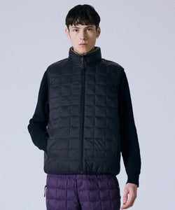 Taion -  Down × Boa Reversible Vest (Navy / Ivory)