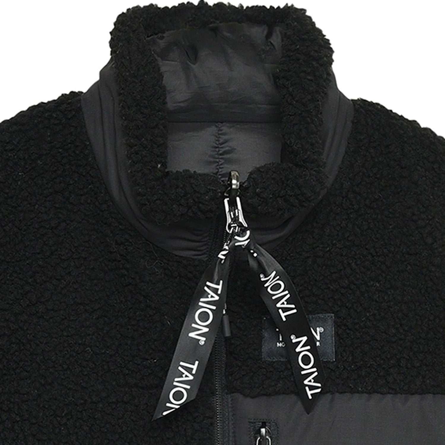 Taion -  Down × Boa Reversible Vest (Navy / Ivory)
