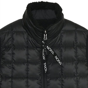 Taion -  Down × Boa Reversible Vest (Navy / Ivory)