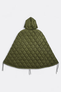 Taion - Military Down Cape (Dark Olive / Cream)