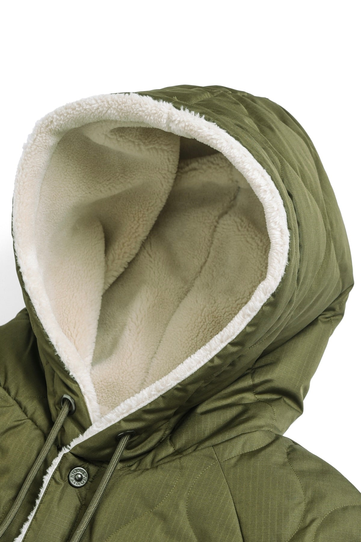 Taion - Military Down Cape (Dark Olive / Cream)