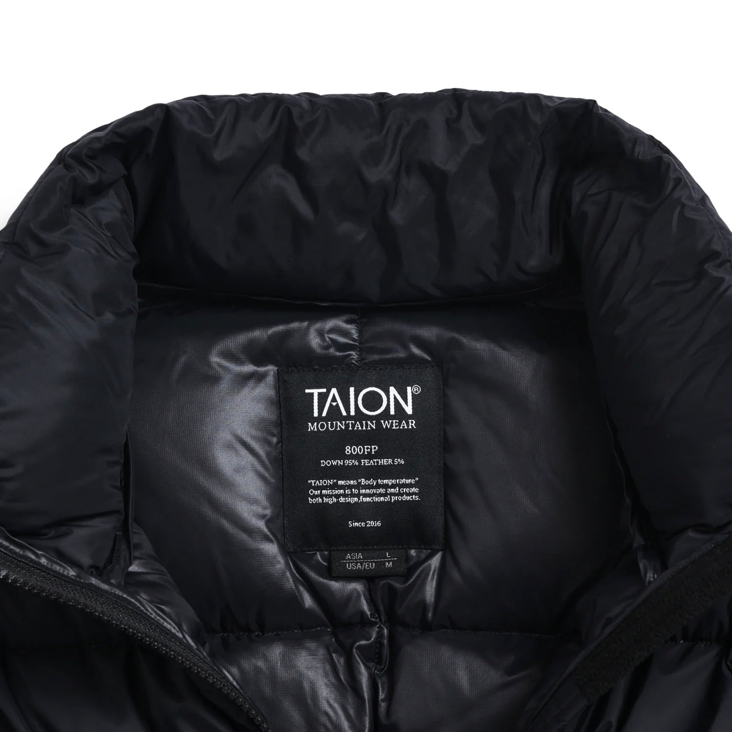 Taion - Mountain Packable Volume Down Jacket (Black)