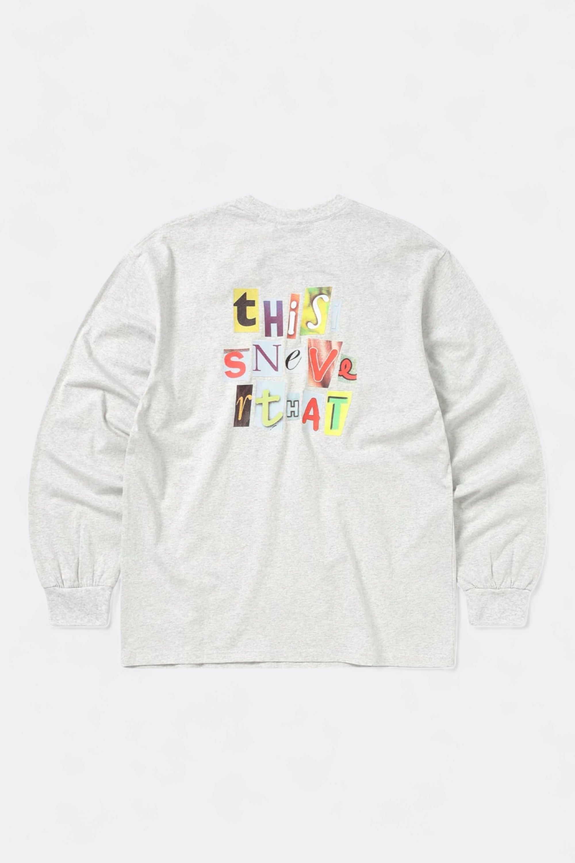 Thisisneverthat - Cutout Letters L/S Tee (Oatmeal)