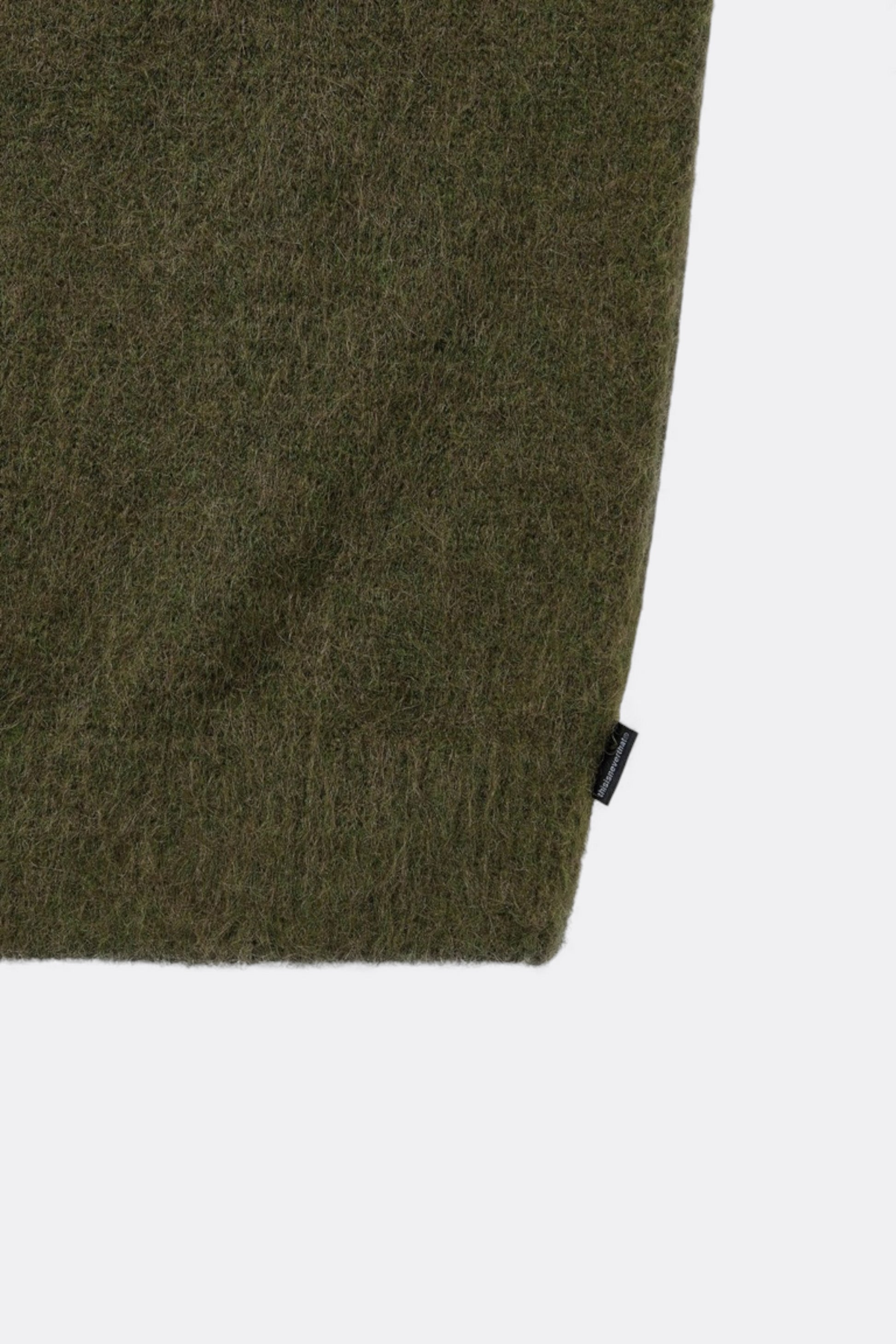thisisneverthat - Hairy Knit Cardigan (Olive Green)