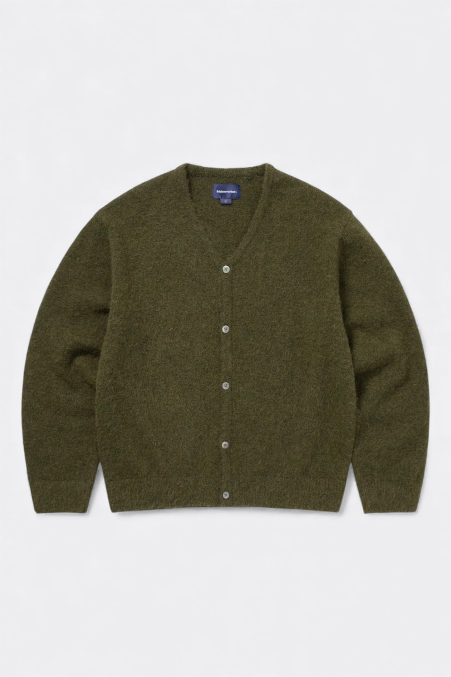 thisisneverthat - Hairy Knit Cardigan (Olive Green)