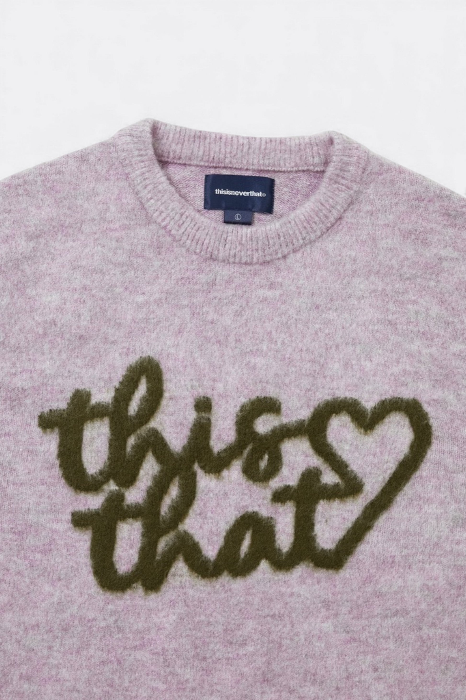 thisisneverthat - Heart Logo knit Sweater (Lavender)