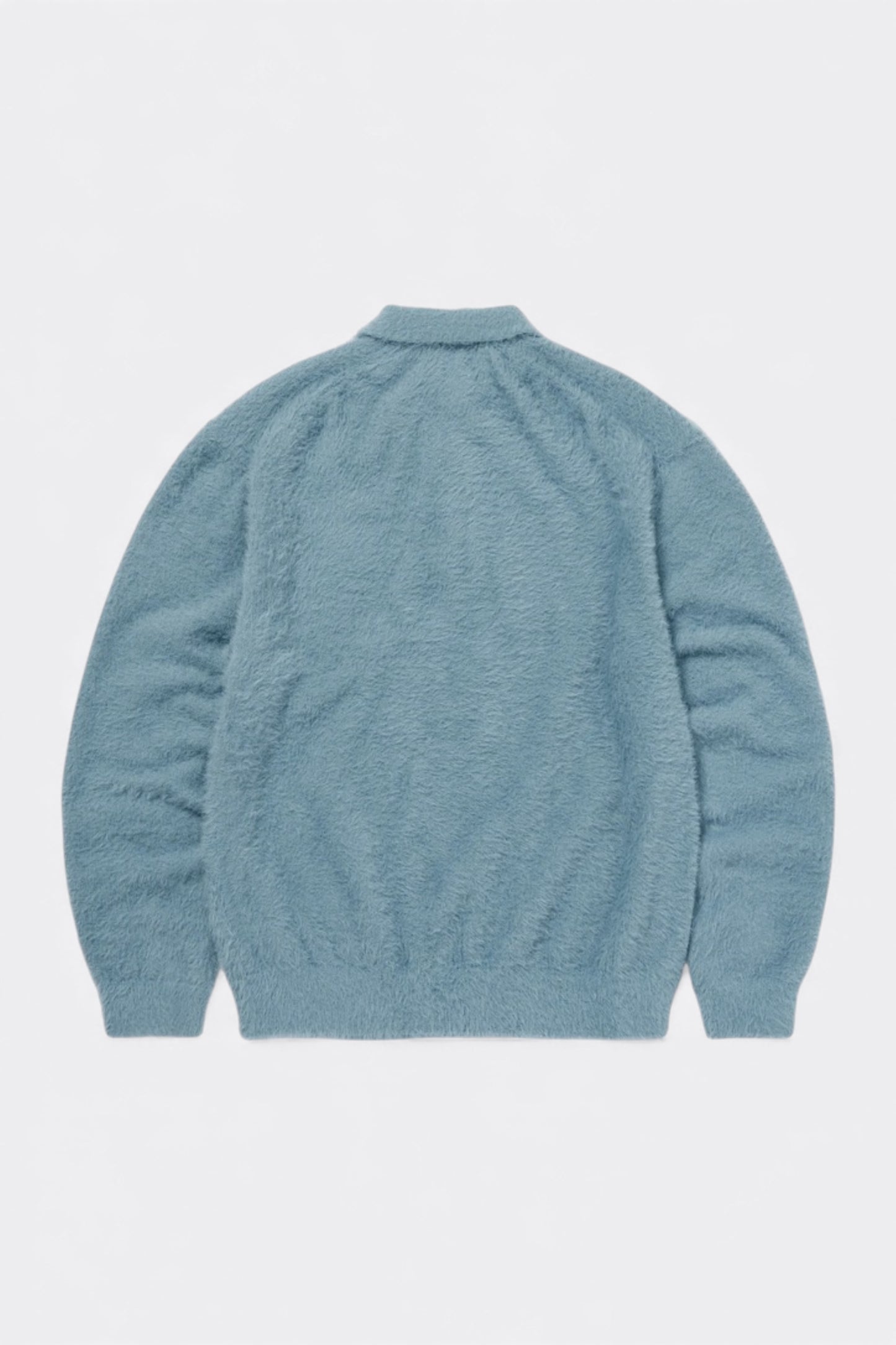 thisisneverthat - SCT-Logo Shaggy Knit Polo (Light Blue)