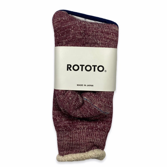 RoToTo - Double Face Crew Socks (Grape)