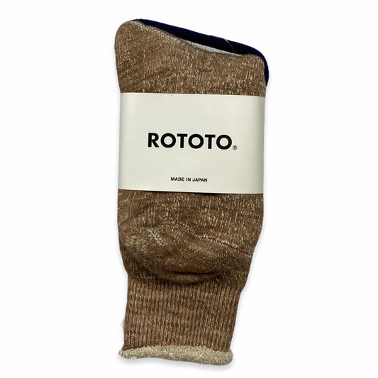 RoToTo - Double Face Socks (Camel)
