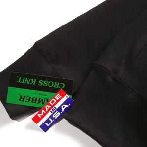 Camber USA - Cross-Knit Crew Neck Sweatshirt (Black)