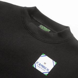 Camber USA - Cross-Knit Crew Neck Sweatshirt (Black)