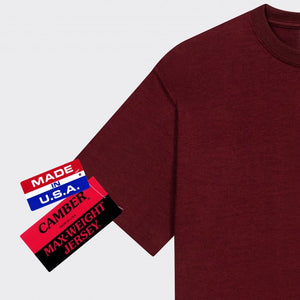 Camber USA - Max-Weight Pocket T-Shirt (Burgundy)