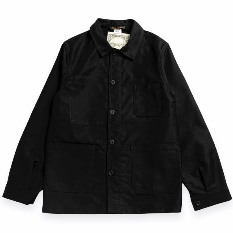 Le Laboureur - Veste de Travail Moleskine (Black)