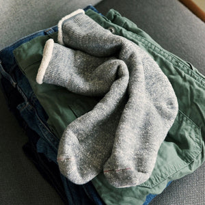 RoToTo - Double Face Crew Socks (Ivory)