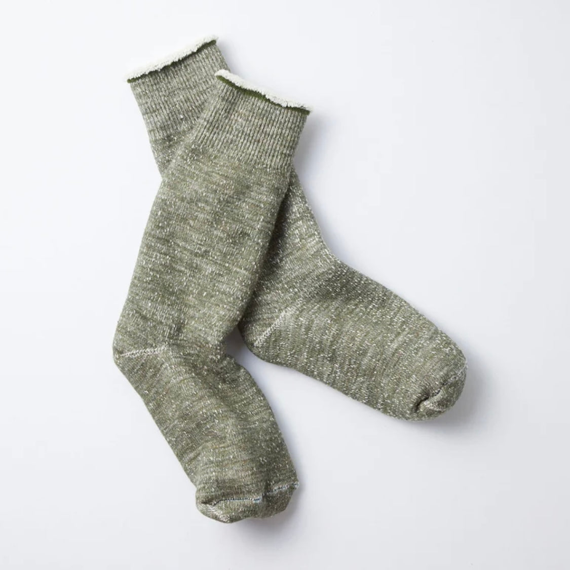 RoToTo - Double Face Socks (Army Green)