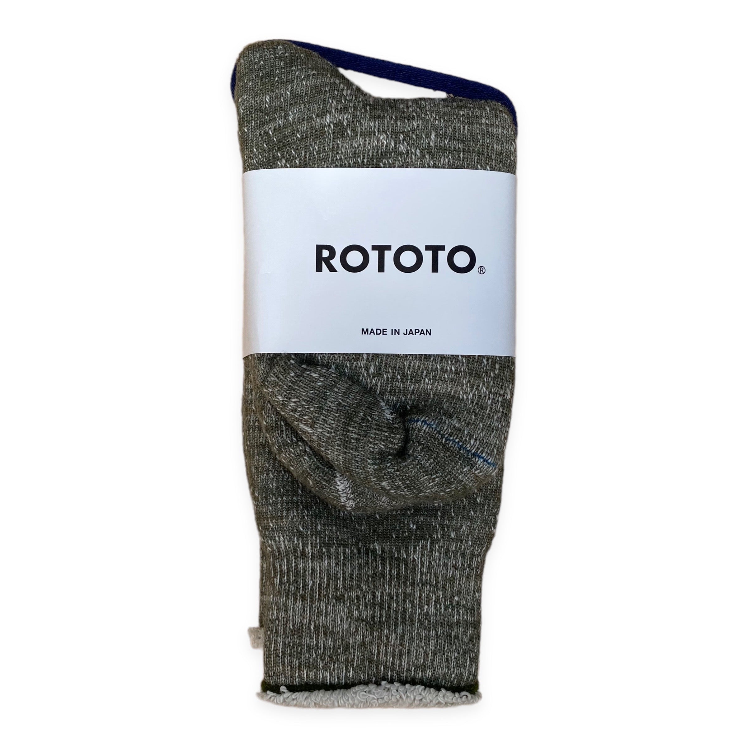 RoToTo - Double Face Socks (Army Green)